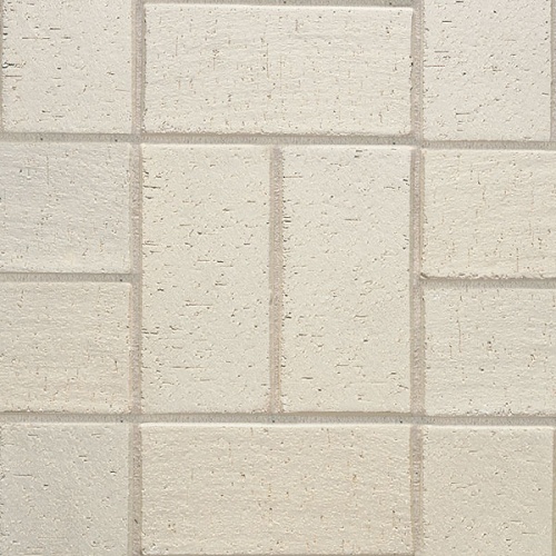Тротуарная клинкерная брусчатка Roben Schwabing бело-кремовый , 200*100*52 мм
